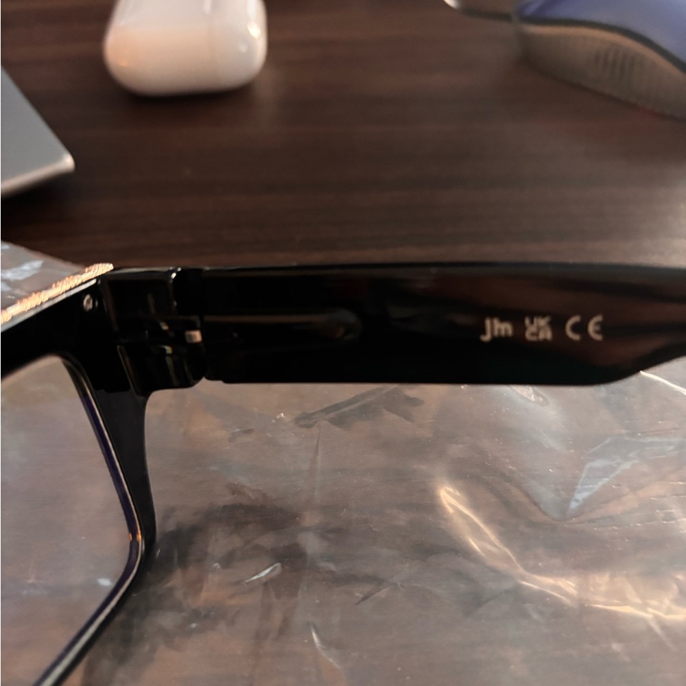 NIP Chic Black Square Eyeglasses from London. - Picture 4 of 7